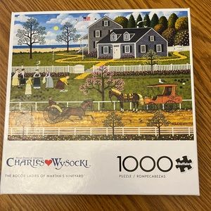 Charles Wysocki Jigsaw Puzzle THE BOCCIE LADIES OF MARTHA'S VINEYARD 1000 Pieces